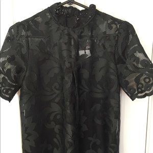 Ro & De Black Lace Shirt